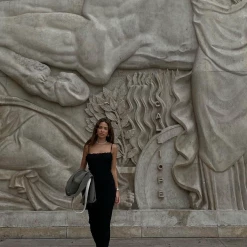 Dresses Charmed Midi Dress (Black) - By Lioness