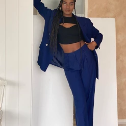 Bottoms Mulholland Drive Pants (Midnight Pinstripe) - By Lioness