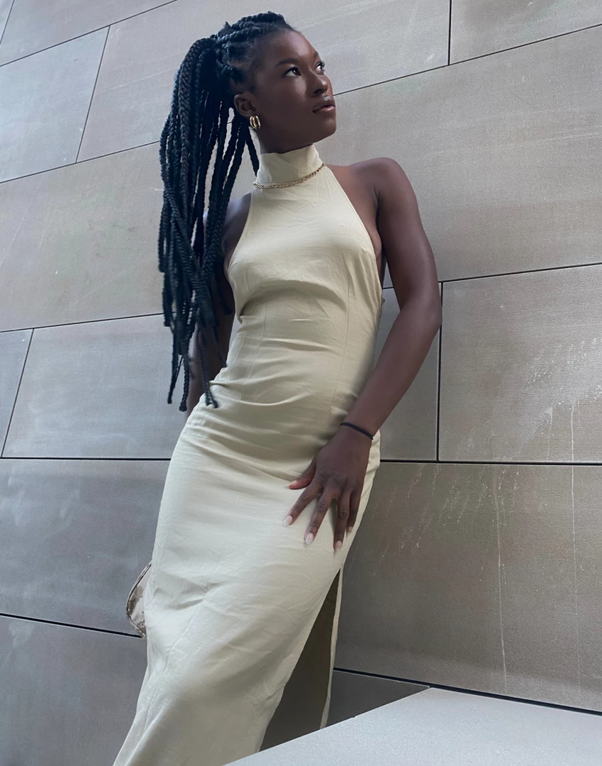 Dresses Giza Maxi Dress (Wheat) - By Lioness 4 Dresses Giza Maxi Dress (Wheat) - By Lioness