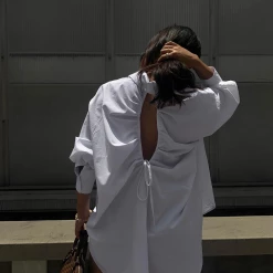 Charcoal Clothing Tops Anissa Shirt (White)