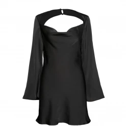 Charcoal Clothing Dystopian Mini Dress (Black) New Arrivals