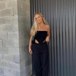 Charcoal Clothing New Girl Pants (Black) Bottoms