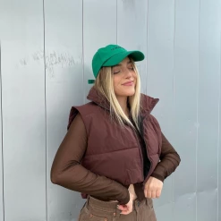 Charcoal PD Kelsea Puffer Vest Tops