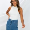 Country Denim Bottoms Overload Denim Mini Skirt (Blue)
