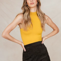 Thanne Alone Together Top (Mustard) Tops