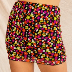 Mint Vanilla Tropical Dreams Mini Skirt Bottoms 10 Mint Vanilla Tropical Dreams Mini Skirt Bottoms