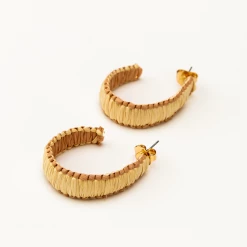 Adorne Cara Earrings (Camel) Summer Edit