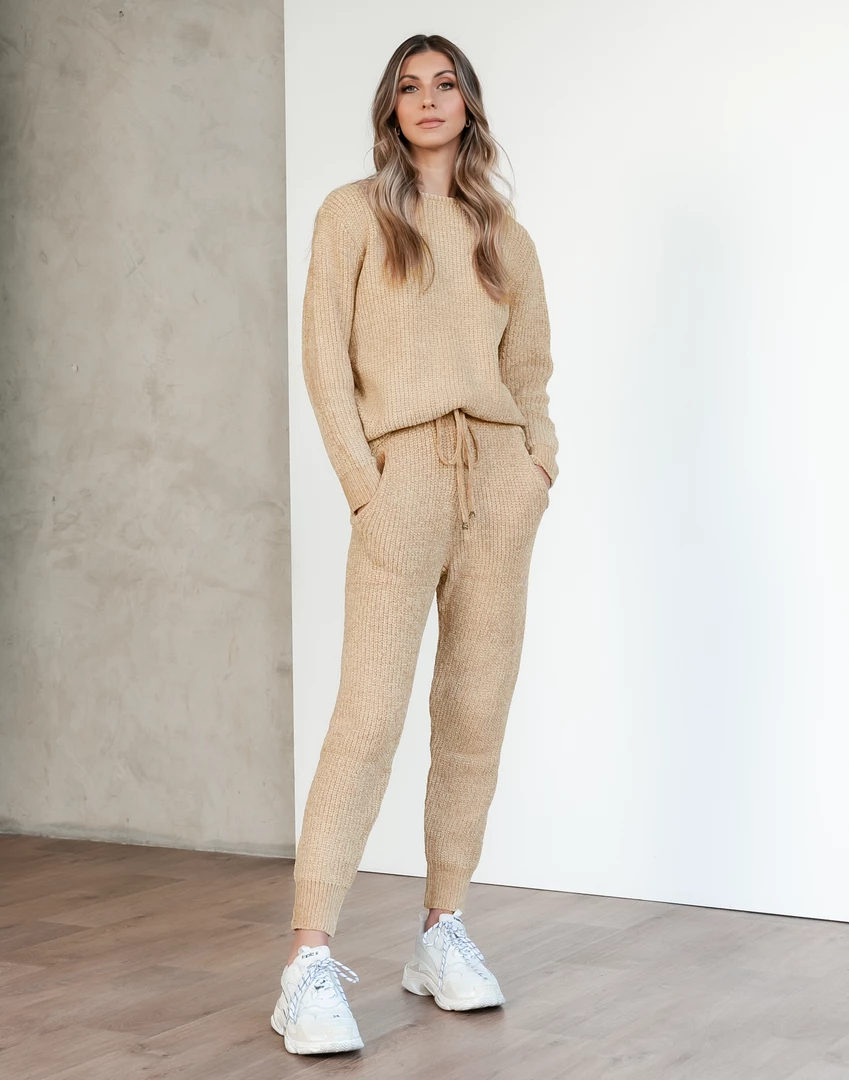 Pink Diamond Sets + Co-ords Suburban Knit Pants (Camel) 6 Pink Diamond Sets + Co-ords Suburban Knit Pants (Camel)