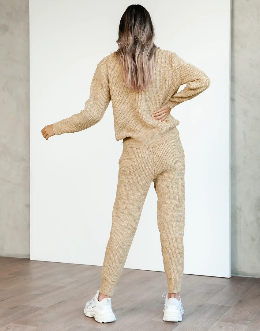 Pink Diamond Sets + Co-ords Suburban Knit Pants (Camel) 5 Pink Diamond Sets + Co-ords Suburban Knit Pants (Camel)