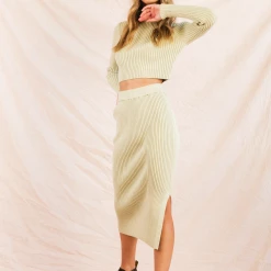 My Girl Wanda Knit Midi Skirt (Sage) Sets + Co-ords 12 My Girl Wanda Knit Midi Skirt (Sage) Sets + Co-ords