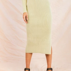 My Girl Wanda Knit Midi Skirt (Sage) Sets + Co-ords