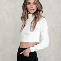 Into Fashion Tops Trina Top (White)