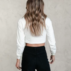 Into Fashion Tops Trina Top (White)