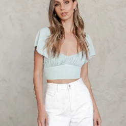 Winnie & Co Xanthe Crop Top (Mint) 12 Winnie & Co Xanthe Crop Top (Mint)