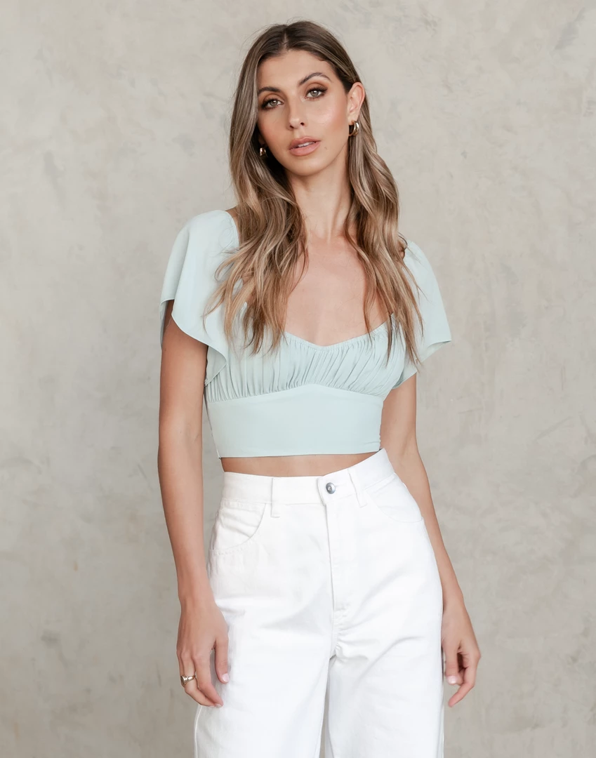 Winnie & Co Xanthe Crop Top (Mint) 4 Winnie & Co Xanthe Crop Top (Mint)