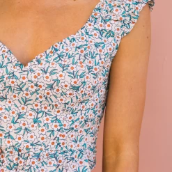 Harper + Me Spring Love Crop Top (Cream) Tops