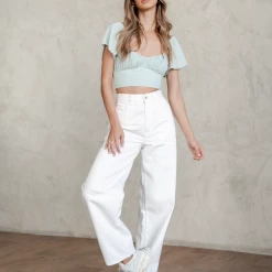 Winnie & Co Xanthe Crop Top (Mint)