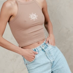 Mint Vanilla Tops Bentley Tank Top (Brown)