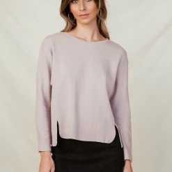 Into Fashion Midnight Runner Sweater (Mauve)