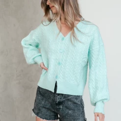 Oscar Street Kamryn Knit Cardigan (Blue)