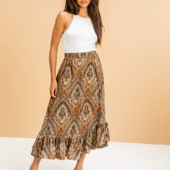Oscar Street Bottoms Genesis Midi Skirt (Print)