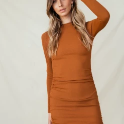 Thanne Dresses Truthseeker Mini Dress (Rust) 10 Thanne Dresses Truthseeker Mini Dress (Rust)