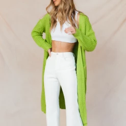My Girl Jumpers & Cardigans Robyn Knit Cardigan (Green)