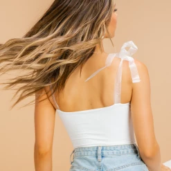 Luvalot Tops Purest Feeling Bodysuit (White)