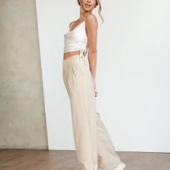 Yours Truly Tops North Crop Top (Cream)