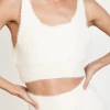 Pink Diamond Constance Crop Top (Cream)