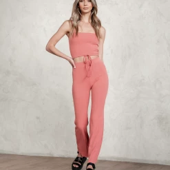 Mint Vanilla Sets + Co-ords Elsie Crop Top (Coral) 11 Mint Vanilla Sets + Co-ords Elsie Crop Top (Coral)