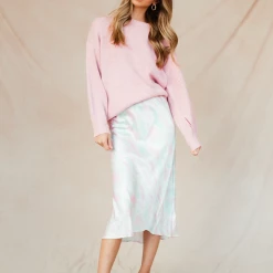 White Closet Bottoms Last Summer Midi Skirt