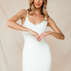 Rumor Nicollete Mini Dress (White)