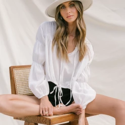 Pink Diamond Temptation Top (White)