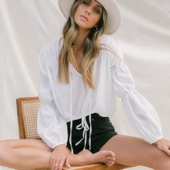 Pink Diamond Temptation Top (White)