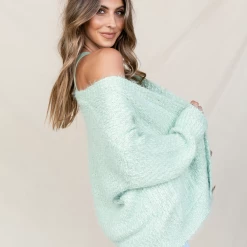 Pink Diamond Jumpers & Cardigans Gabriella Cardigan (Sage) 8 Pink Diamond Jumpers & Cardigans Gabriella Cardigan (Sage)