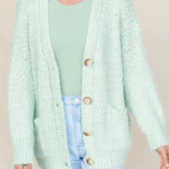 Pink Diamond Jumpers & Cardigans Gabriella Cardigan (Sage) 9 Pink Diamond Jumpers & Cardigans Gabriella Cardigan (Sage)