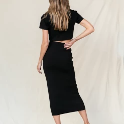 Pink Diamond Addie Knit Top (Black) Sets + Co-ords 12 Pink Diamond Addie Knit Top (Black) Sets + Co-ords