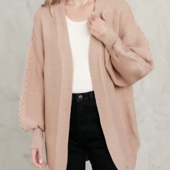 Pink Diamond Jumpers & Cardigans Kamila Knit Cardigan (Brown)