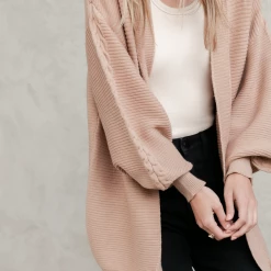 Pink Diamond Jumpers & Cardigans Kamila Knit Cardigan (Brown)
