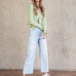 Pink Diamond Another Love Knit Top (Sage)