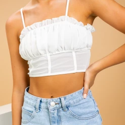 8 Birdies Emotion Crop Top (White)