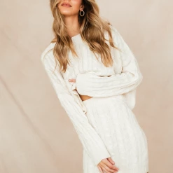 Pink Diamond Sets + Co-ords Arianna Mini Skirt (Cream)