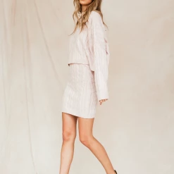 Pink Diamond Arianna Mini Skirt (Pink)