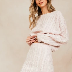 Pink Diamond Arianna Knit Top (Pink)