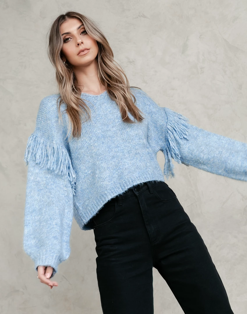 Thanne Hadlee Knit Jumper (Blue) 2 Thanne Hadlee Knit Jumper (Blue)