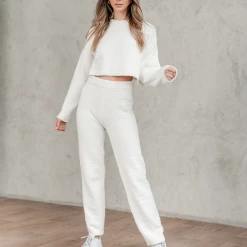 Pink Diamond Sets + Co-ords Jamie Pants (White)