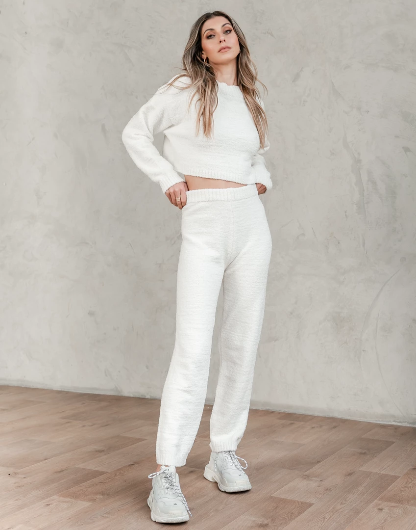 Pink Diamond Sets + Co-ords Jamie Pants (White) 1 Pink Diamond Sets + Co-ords Jamie Pants (White)