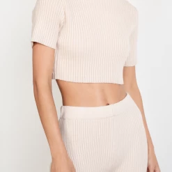 Pink Diamond Way Of Love Knit Top (Beige) Sets + Co-ords