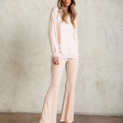 Pink Diamond Tops Trixie Knit Jumper (Nude)